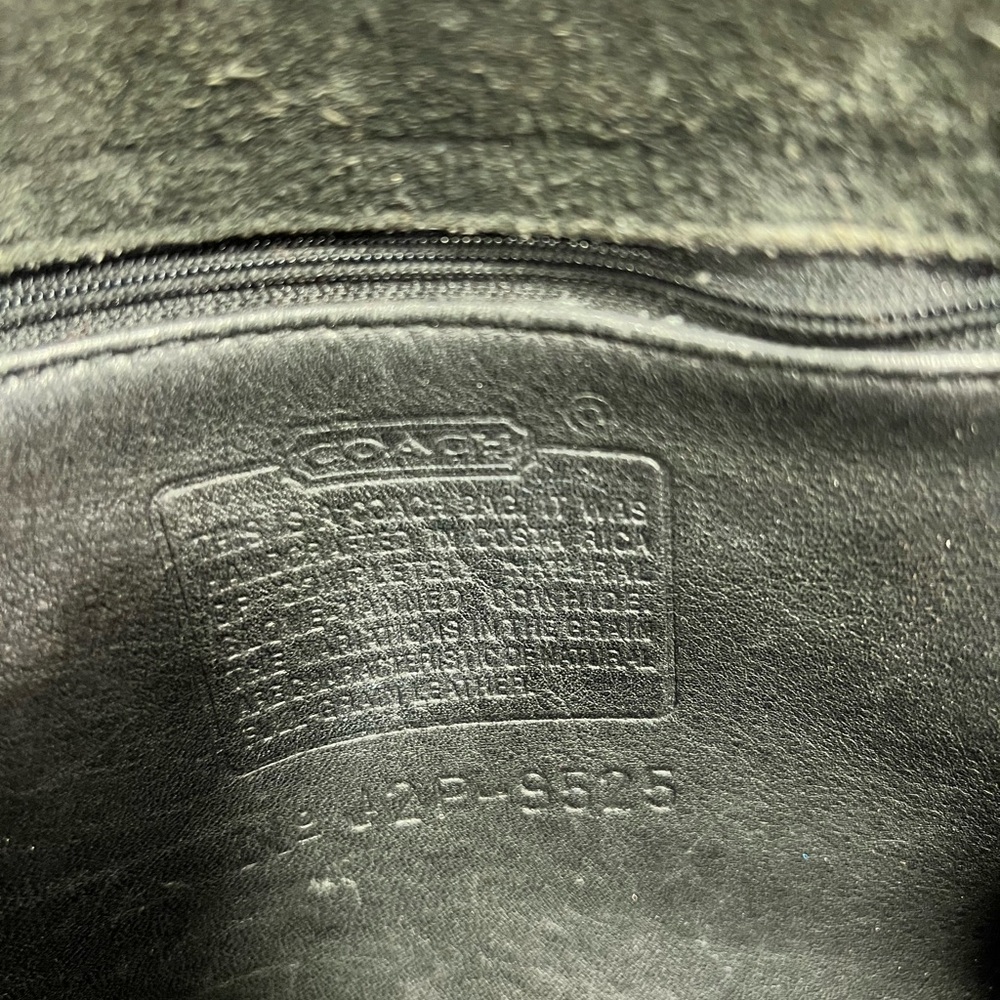 Classic Vintage Coach Stewardess Saddle Bag Black - Picture 10 of 13